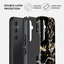 Make A Wish - Gold Marble Samsung Galaxy A34 Case 2