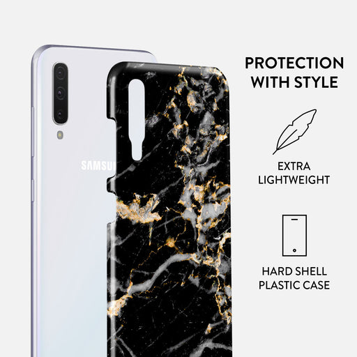 Make A Wish - Gold Marble Samsung Galaxy A70 Case 2