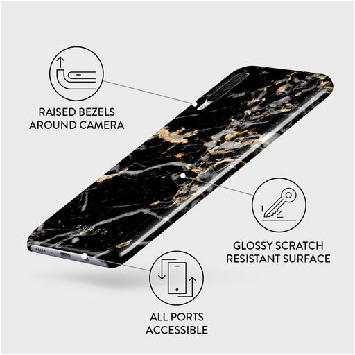 Make A Wish - Gold Marble Samsung Galaxy A70 Case 3