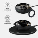 Make A Wish - Gold Marble Samsung Galaxy Buds Live Case 3