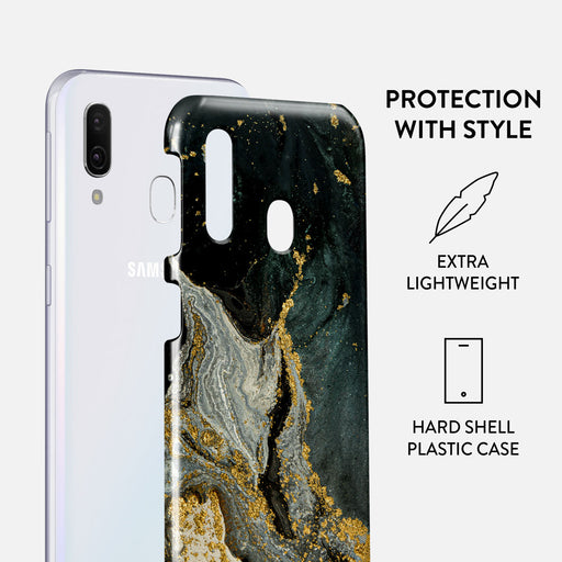 Northern Lights - Marble Samsung Galaxy A40 Case 2