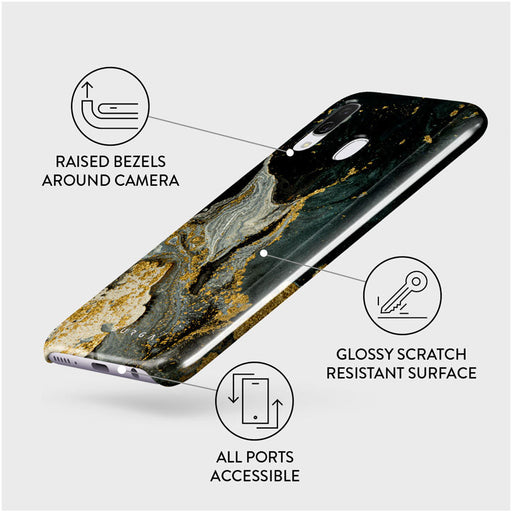 Northern Lights - Marble Samsung Galaxy A40 Case 3