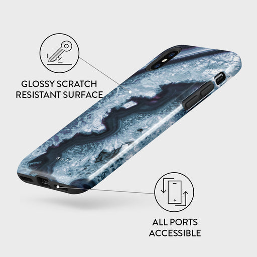 Frozen Lake - Gray Marble iPhone X / XS Case 7