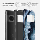 Frozen Lake - Gray Marble Google Pixel 7 Case 2