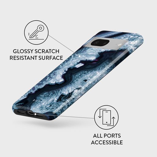 Frozen Lake - Gray Marble Google Pixel 7 Case 3