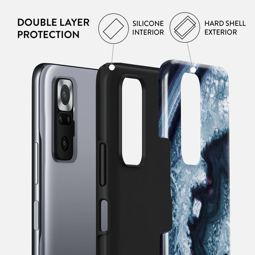 Frozen Lake - Gray Marble Xiaomi Redmi Note 10 Pro Case 2