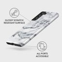 White Winter - Classy Marble Samsung Galaxy S21 FE Case 3